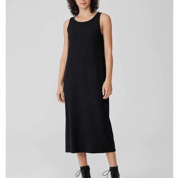 Layer Eileen Fisher Classic Black System Dress XS - Picture 1 of 5